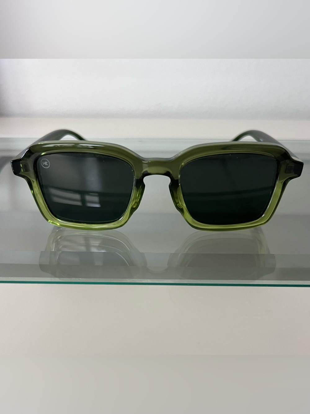 Knock around Green Rectangular Sunglasses -